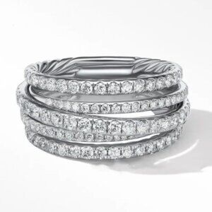 🚨 LIKE NEW DESIGNER INSPIRED DY 925 STERLING SILVER RING!
